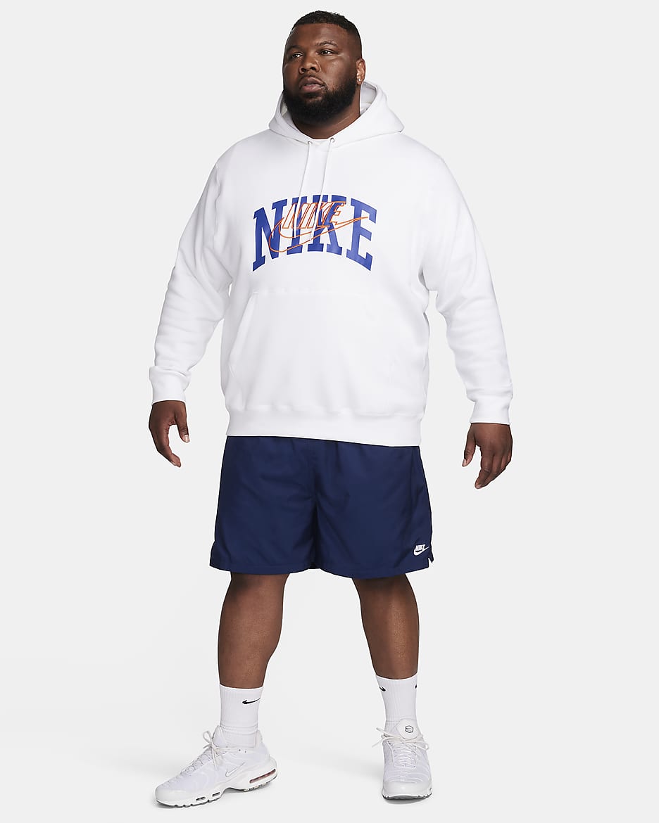 Nike hoodie white orange best sale